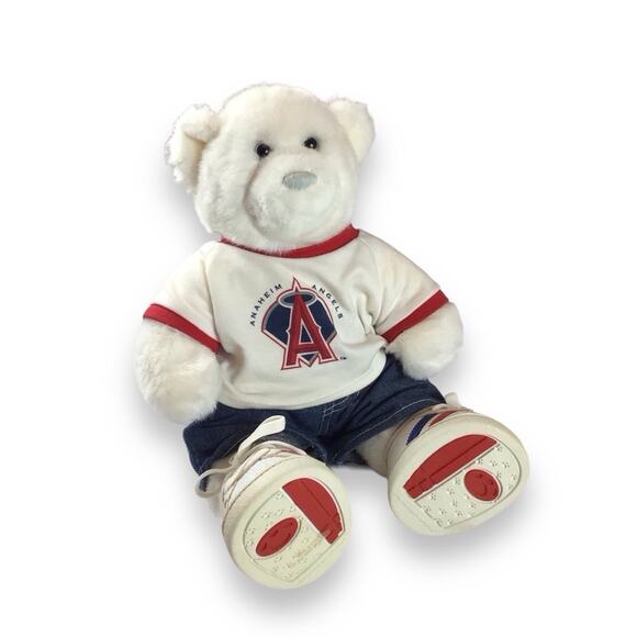 BUILD-A-BEAR Anaheim Angels White Polar Bear Plush Doll - Picture 1 of 6